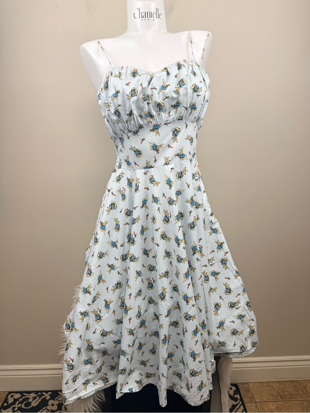 Magnolia Park Peter rabbit print rockabilly dress medium - Picture 2 of 16